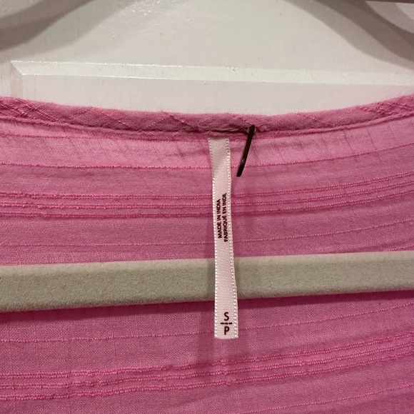Free People Beaumont Mews Pink Top, Size S - Picture 5 of 5